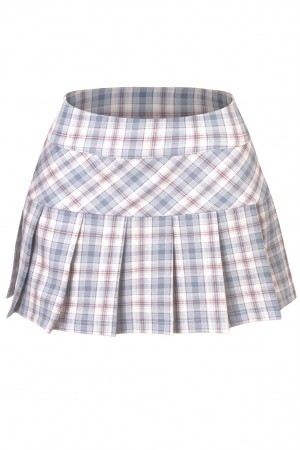 PLAID PLEATED TENNIS MINI SKIRT SKIRT