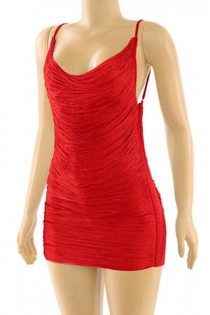 SLEEVELESS FRINGE MINI DRESS