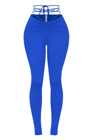 LOW RISE WAIST TIE LONG LEGGINGS