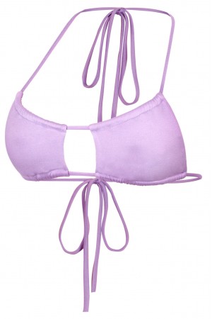 SLEEVELESS HALTER CUTOUT BRA TOP