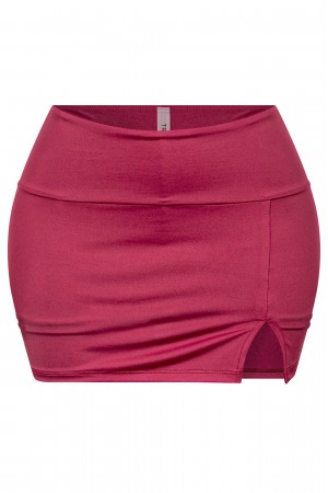 SOLID MICRO MINI SKORT W/ SIDE SLIT