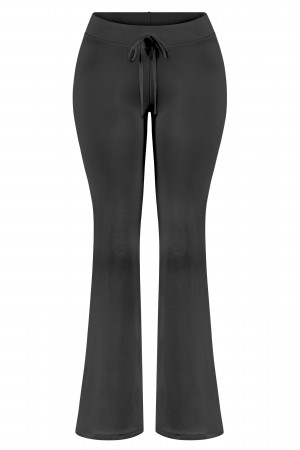 LOW-WAISTED LONG FLARE CASUAL PANTS