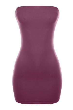 SLEEVELESS TUBE MINI DRESS