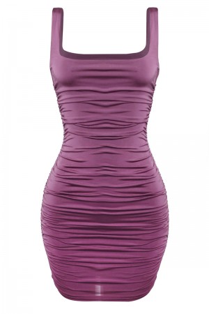 RUCHED MINI DRESS