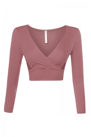 L/S SIDE CUT OUT CROP TOP